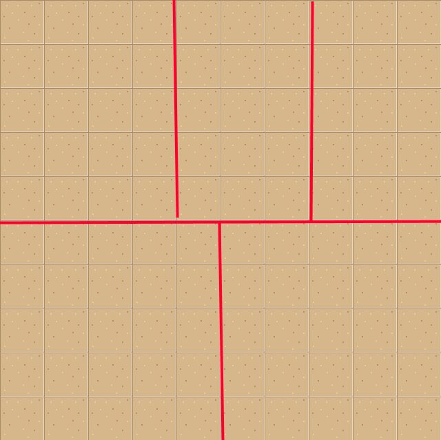 10x10 grid layout divided into 5 sections